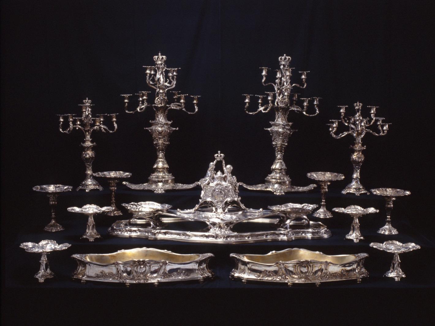 Foto: Staatliche Schlösser und Gärten Baden-Württemberg, Steffen Hauswirth Tafelaufsatz im Schlossmuseum Heidelberg