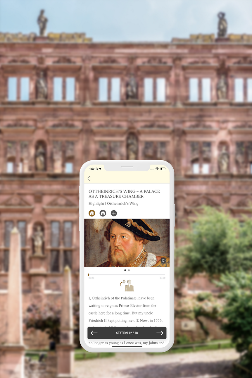 Photo: points Gesellschaft für digitale Informationssysteme mbH Heidelberg Castle, adventure tour highlight station